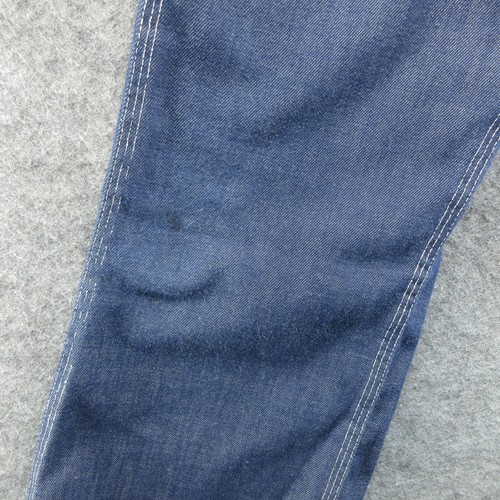 VTG 1970s Jeans Mens 29x28 Blue Flared Bib Overalls Workwear Denim Bibs 70s - Picture 12 of 21