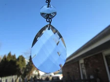 10  ANTIQUE STYLE CUT K9 LEAD CRYSTALS PRISM CHANDELIER  PARTS  2 "  TEAR DROP