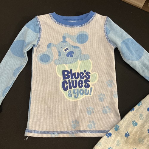 Cuddl Duds Blue's Clues Pajamas Size 2T 3T Thermal Boys Set - Picture 3 of 9