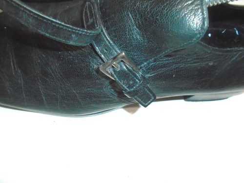 Prada Mens Covered Monk Strap Loafers Shoes Black Leather Italy US Size 8.5 D - Picture 9 of 16