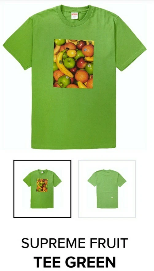 Tee shirt Supreme Fruits vert XL S/S19 semaine 1 neuf