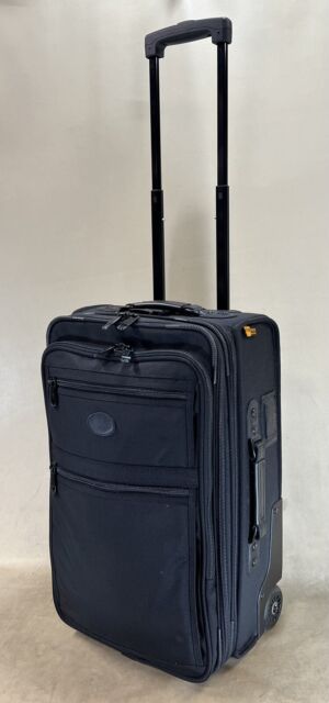 Kirkland Signature 22” Upright Expandable Wheeled CarryOn Suitcase Black Cordura Kirkland Signature 22” Upright Expandable Wheeled CarryOn Suitcase Black Cordura