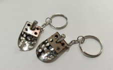 Gift Keychain, Metal Detector Beach Sand Scoop stainless steel, Keyring, Keyfob