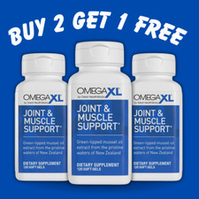 Pack of 3 Omega XL 120ct Potent,Joint Pain Re...