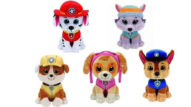 PAW Patrol Kuscheltier Plüschtier 15cm Marshall Skye Chase Rubble Everest PAW Patrol Kuscheltier Plüschtier 15cm Marshall Skye Chase Rubble Everest