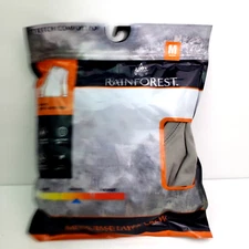 Rainforest Mens Size M Grey Base Layer Crew Long Sleeve Top Shirt RF8200