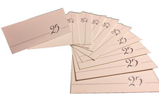 10 tarjetas de lugar, tarjetas de mesa, bodas de plata, decoración de mesa, tarjetas de identificación 