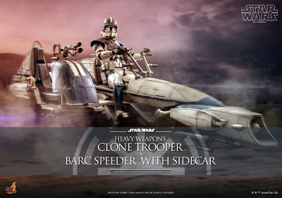 1/6 Star Wars The Clone Wars Commander Appo & BARC Speeder W