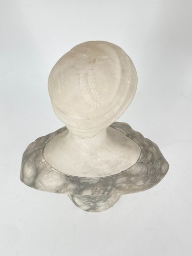 * BÜSTE FRAU MARMOR OPTIK ALABASTER GIPS NACH GUGLIELMO PUGI - Bild 11 von 18