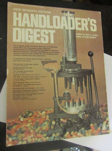 Handloaders Digest Edited by John T. Amber New 7th Edition - Picture 2 of 2