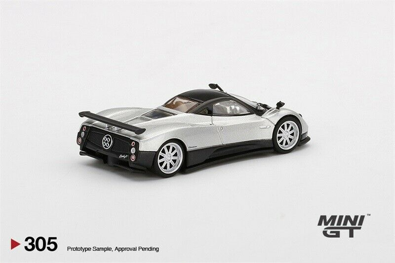 MINI GT Pagani Zonda F Silver 2個セット 305 MINIGT 1/64 #305 Pagani Zonda F silver alloy car model in