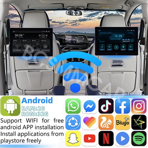 10.1" Android Headrest Monitor WIFI Car Player Bluetooth Rear Seat Entertainment - Picture 3 of 24