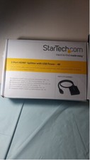StarTech.com HDMI Splitter 1 In 2 Out - 4k 30Hz - 2 Port - Supports 3D video.