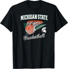 Michigan State Basketball Spartans Throwback - MSU Licensed T-Shirt
