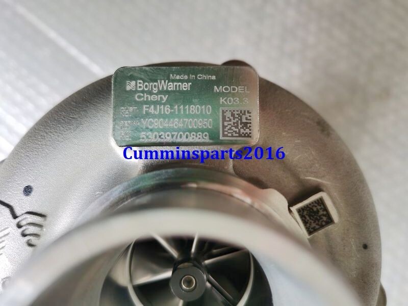USED Borgwarner F4J16-1118010 53039700889 CHERY SQRF4J16 1.6 USED Borgwarner F4J16-1118010 53039700889 CHERY SQRF4J16 1.6