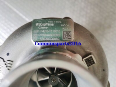 ブー USED Borgwarner F4J16-1118010 53039700889 CHERY SQRF4J16 1.6