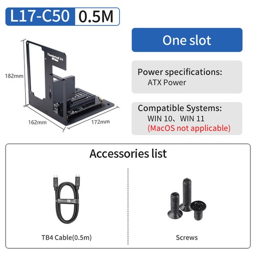 Karta graficzna USB4 Thunderbolt 3/4 eGPU Stacja dokująca Suport RTX4090 / RX7900XT - Zdjęcie 20 z 24
