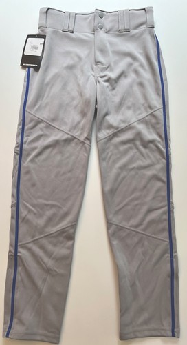 Alleson Athletic Youth Medium Baseball Pant GREY | BLUE NWT - Picture 1 of 6