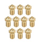 10 x 3D-Drucker Messingdüse V6 Düse 0,25mm Extruder Ersatzdüsen 1,75mm V5-V6 M6