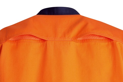 5X WORK SHIRT HI VIS SAFETY COTTON DRILL REFLECTIVE TAPE LIGHTWEIGHT SHORT SLEEV - Picture 9 of 9