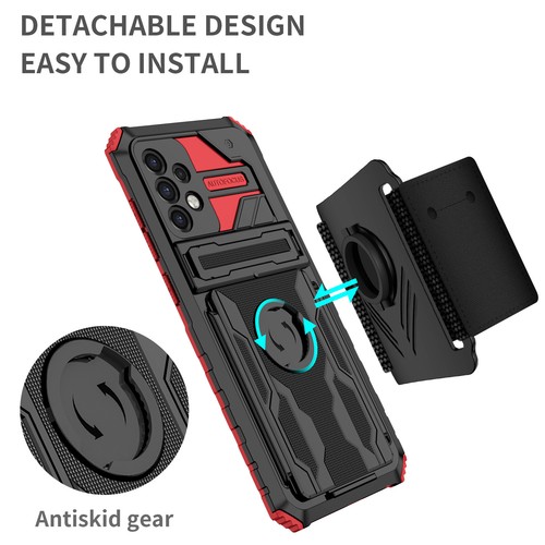 Strap Hybrid Rugged Armor Case For Oppo A15 A16S A54S Realme C15 C25 C21Y C17 7i - Picture 17 of 59