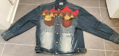 warriors denim jacket