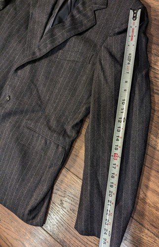 Polo Ralph Lauren 100% Wool Gray Pinstripe Mens Blazer Sport Coat Jacket Sz 44 - Picture 9 of 22