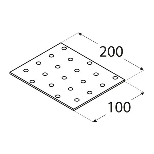 10 placas perforadas conectores planos conectores de madera placas perforadas placas perforadas placa de clavo - Imagen 8 de 14