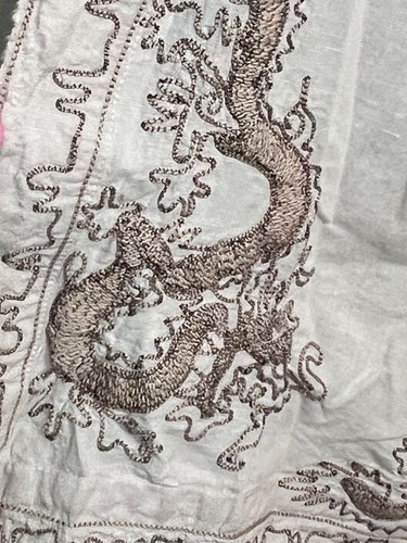 NWT Magnolia Pearl European Linen Dragon Embroidered Dashi Kimono - Picture 8 of 11