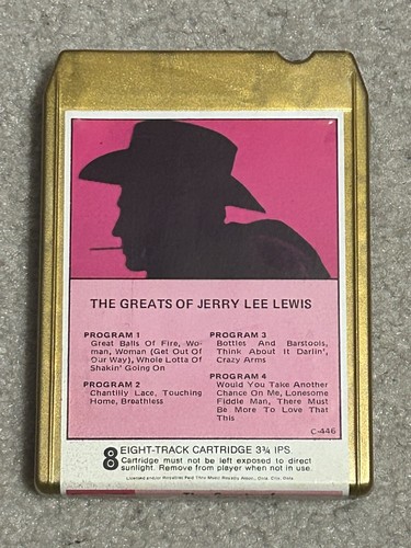 Jerry Lee Lewis 8 Track Great Hits Music Vintage - Foto 4 di 4