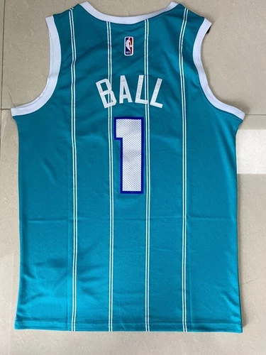 Men's Vest Charlotte Hornets NO.1 Ball Adult Sports Top Stitched - Picture 14 of 48