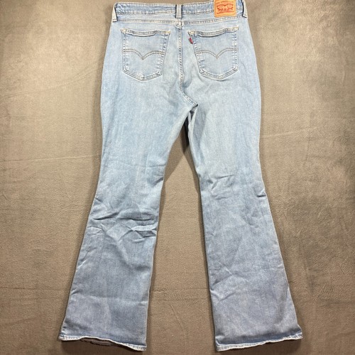Levi's 726 Flare Jeans Womens 33 Light Wash Blue Mid Rise Stretch Denim - Picture 12 of 14