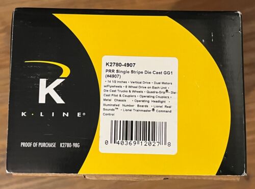 K-LINE K2780-4907 PRR GG1 TUSCAN SINGLE STRIPE - OB train hobby - Picture 9 of 24