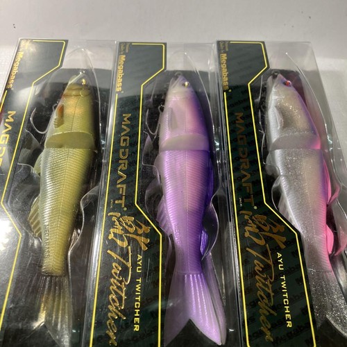 Megabass Fishing Lure Magdraft AYU Twitcher Swimbait Set of 3 Outdoor Goods - Picture 2 of 3