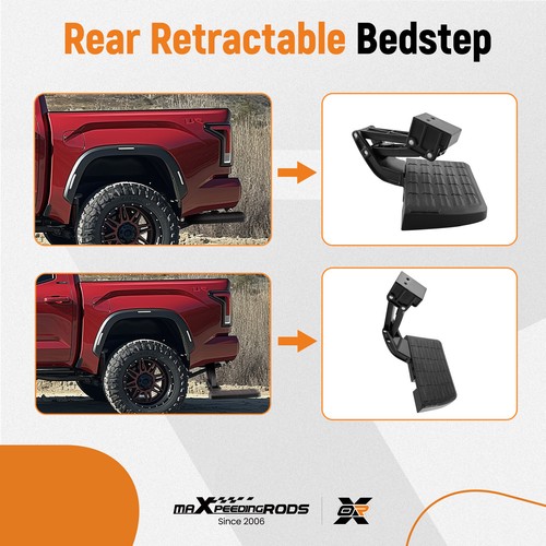 Rear Truck Bumper Side Bed Step For Ford F-150 F150 Retractable BedStep 2021-23 - Picture 5 of 12