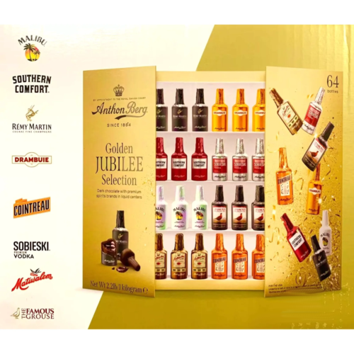 2-PACK Anthon Berg Dark Chocolate Liqueur Liquor 2.2 Lbs 64 Bottles New Sealed - Picture 2 of 3