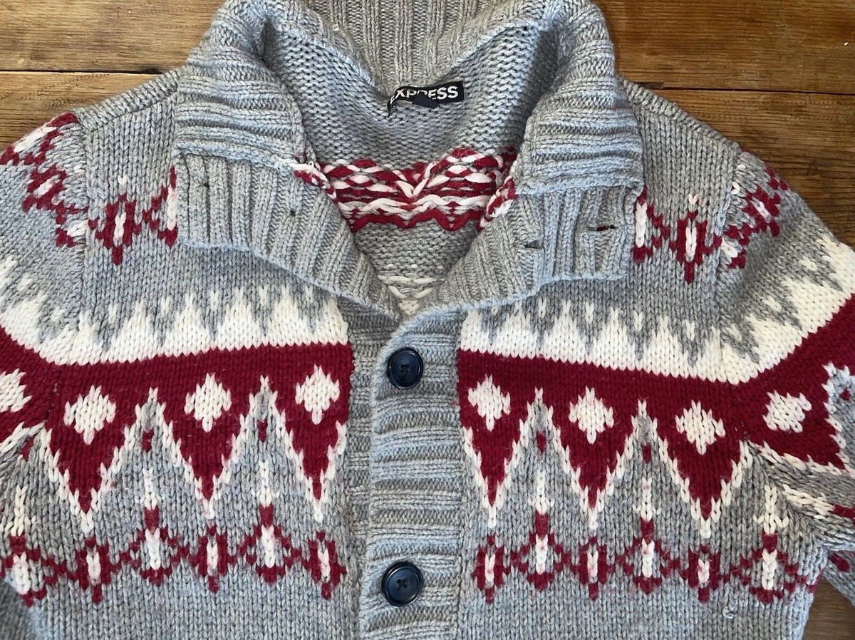 Ameri RUG PATTERN KNIT JACKET マスタード FREE Ameri RUG PATTERN KNIT JACKET マスタード