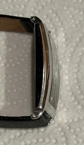Kenneth Cole Tank Uhr silberfarben blk Band Sub Dial 28mm neue Batterien KC1186 - Bild 7 von 18
