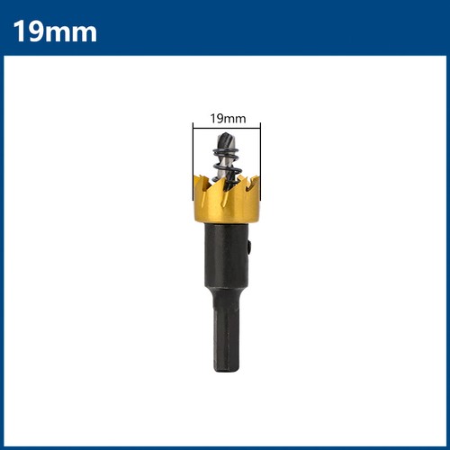 Hole Saw Drill 15-53mm HSS Core Drill Bit for Metal Wood Hole Cutter TITAN - Picture 16 of 31