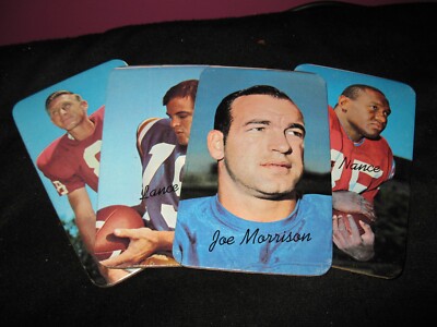 1970 Joe Morrison, Jim Nance, Lance Alworth, Larry Wilso  Topps Super 4 Card Lot