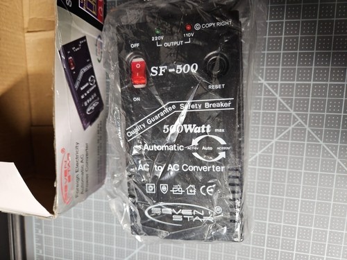 Seven Star SF500 500W 110v/220v 220v/110v Step Up/Down Auto Transformer adapter - Picture 2 of 12