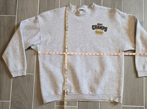Vintage Tultex Michigan Wolverines Sweatshirt XL 1997 Champions Graphic Print - Picture 11 of 14