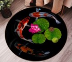 3D Lotus Leaf Goldfish NA12029 Game Rug Mat Elegant Photo Carpet Mat Fay