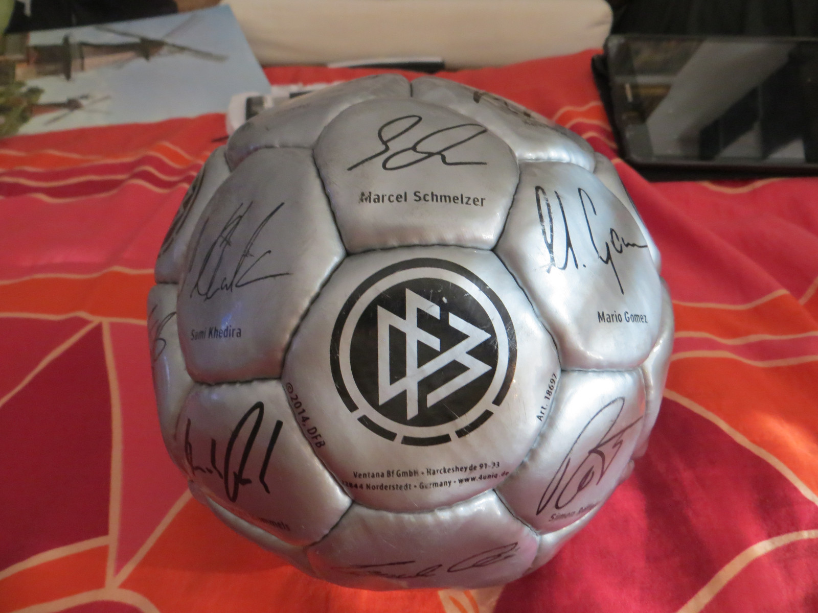 Dfb firmas-Ball 2014 gebr., talla 5 Dfb firmas-Ball 2014 gebr., talla talla talla 5 d3b6a0
