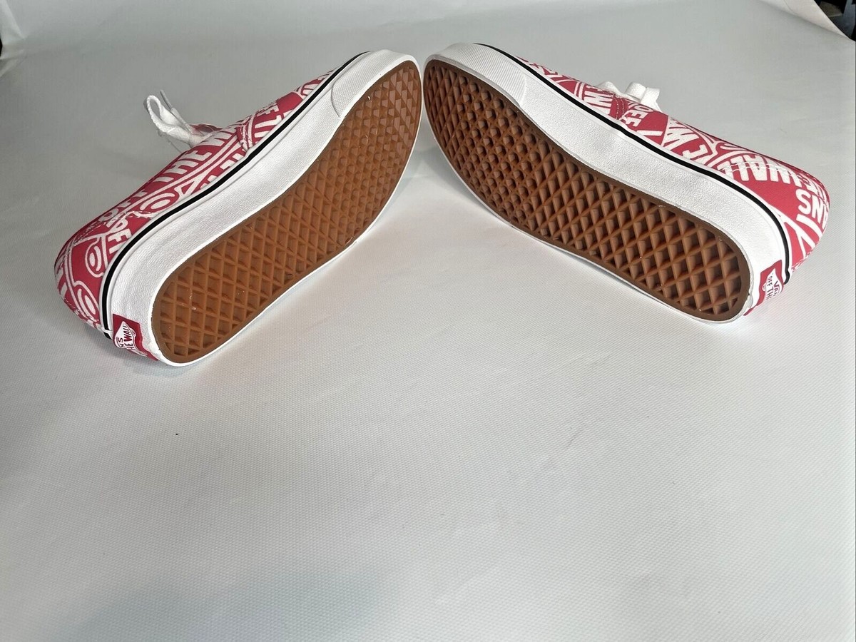 Vans Authentic OTW Repeat Mens Size 7 Red White Athletic Skate Shoes Sneakers VANS Authentic OTW Repeat Mens 7 Womens 8.5 | Mercari main image 4