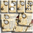 VINTAGE LOVE LETTER ROMANTIC PARIS POSTCARD LIGHT SWITCH OUTLET WALL PLATE DECOR