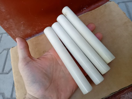 Set Of 4 Antique White Marble Columns For French Louis16 Style Portico Clock,19c - Picture 7 of 7