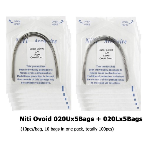 100PCS Dental Orthodontic Arch Wire Niti Round Ovoid Upper Lower 012 014 016 018 - Picture 7 of 32
