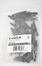 Vega Phillips Steel #2 Power Bit 2" Extra Hard 150P2AX Lot of 50 Stainless Steel