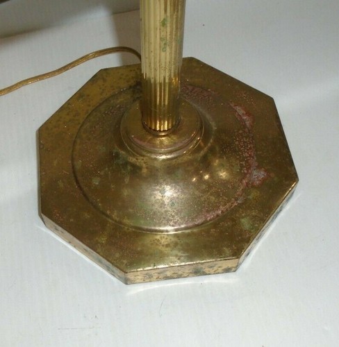 Vintage Banker's Desktop Lamp Green PARTS - Picture 5 of 7